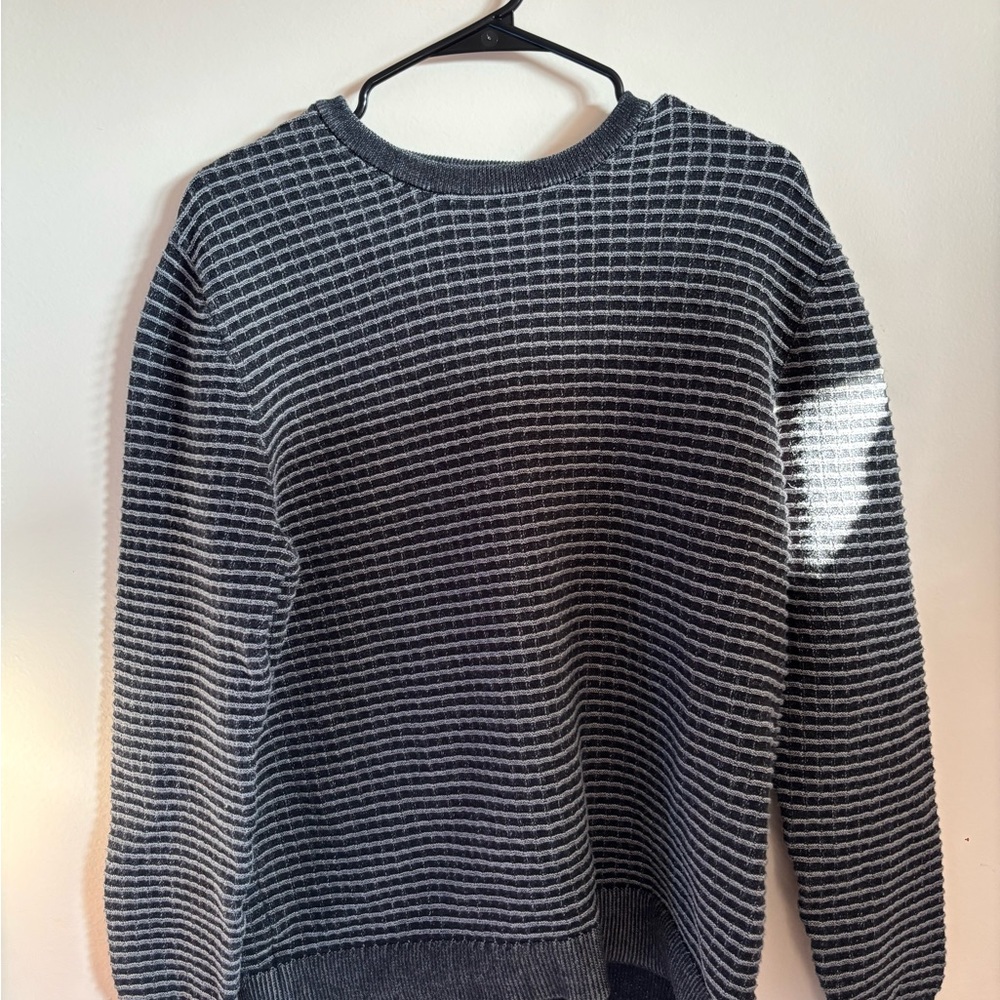 Striped grey sweater